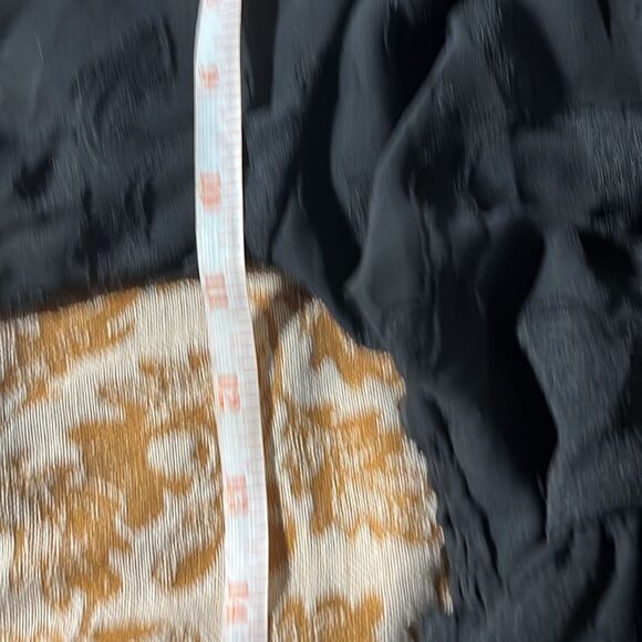 New Peplum Chiffon Clip Floral Blouson Sleeve Top - Picture 14 of 15